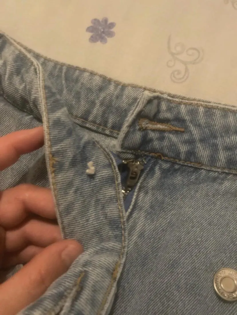 Falda pantalón vaquera azul claro, foto 3