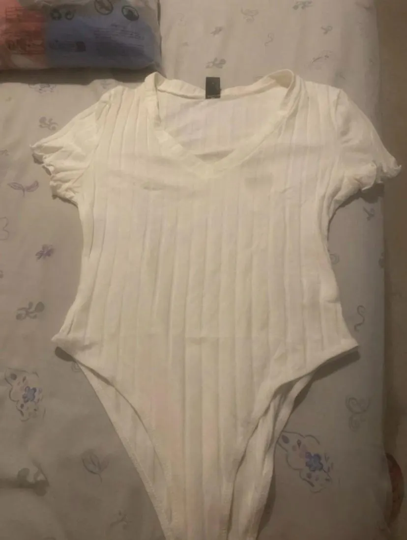 Body blanco de manga corta